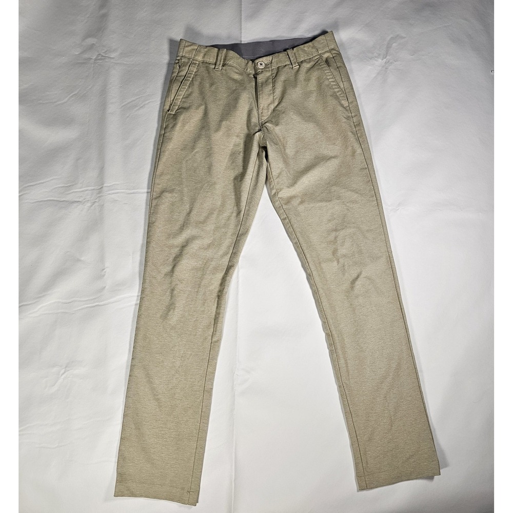 Tommy Bahama Men's 30x32 Beige Performance Golf Chino Pants Flat Front - Picture 2 of 8